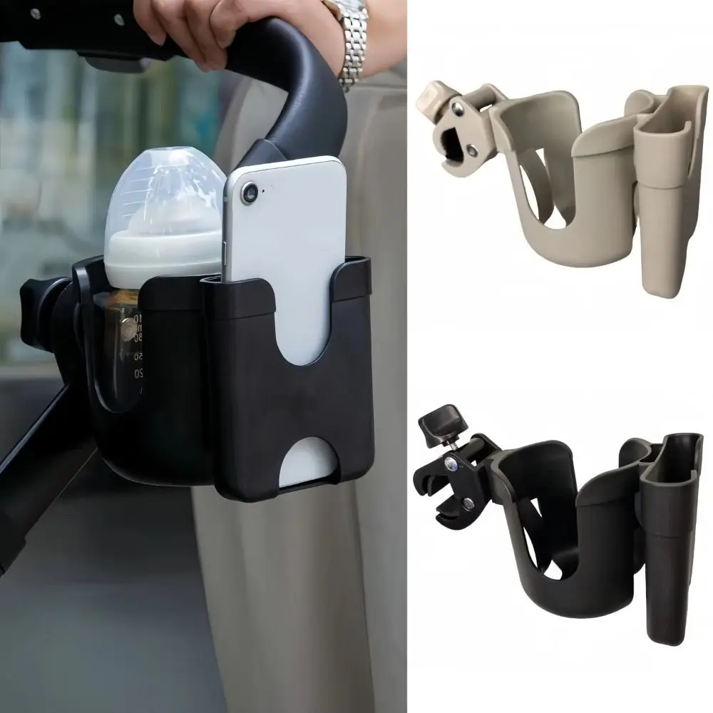 Portavasos para cochecito universal antideslizante con portabotella - imagen 5