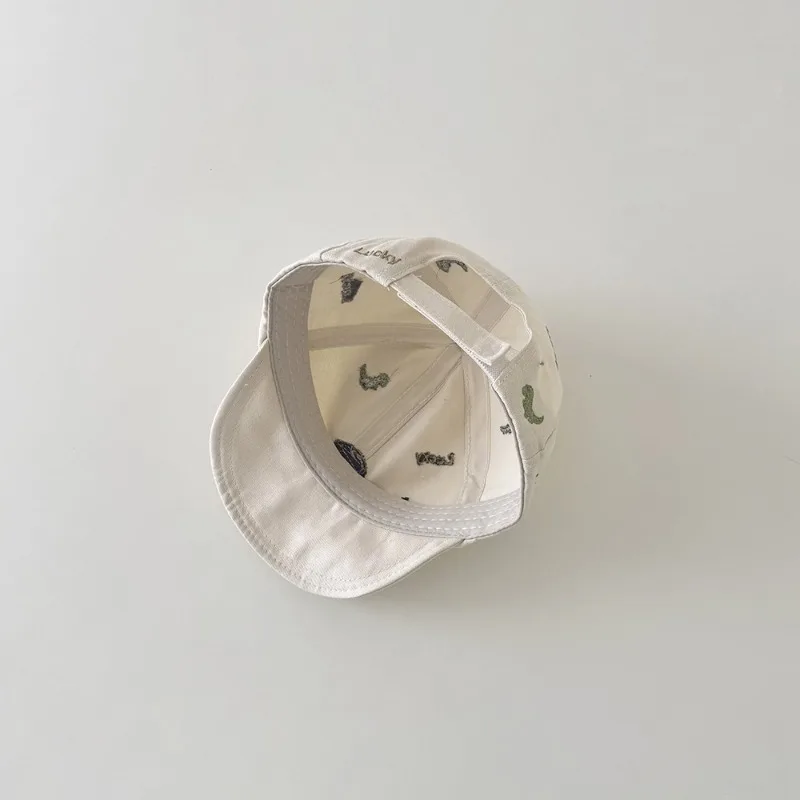 Gorra de béisbol para bebé con dinosaurios y visera solar - imagen 5