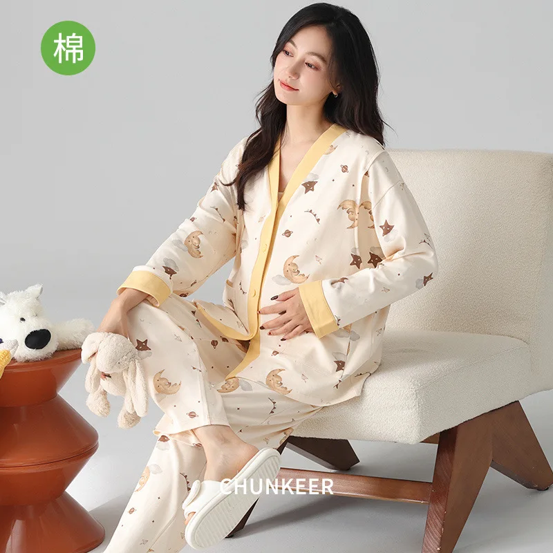 Pijama de lactancia térmico para embarazadas de otoño e invierno - imagen 3