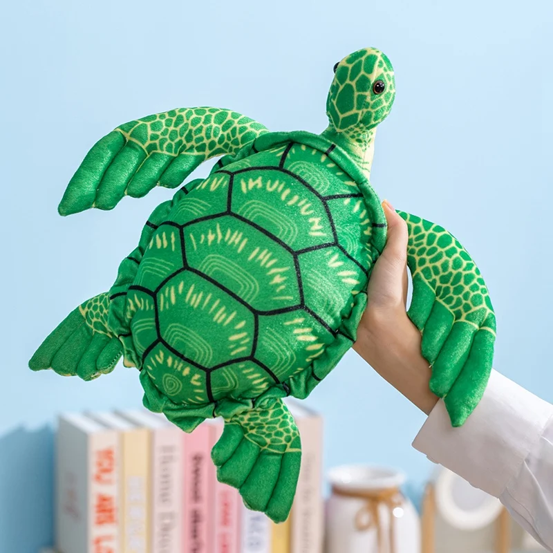 Peluche tortuga sentado, cálido y acogedor, regalo para niños