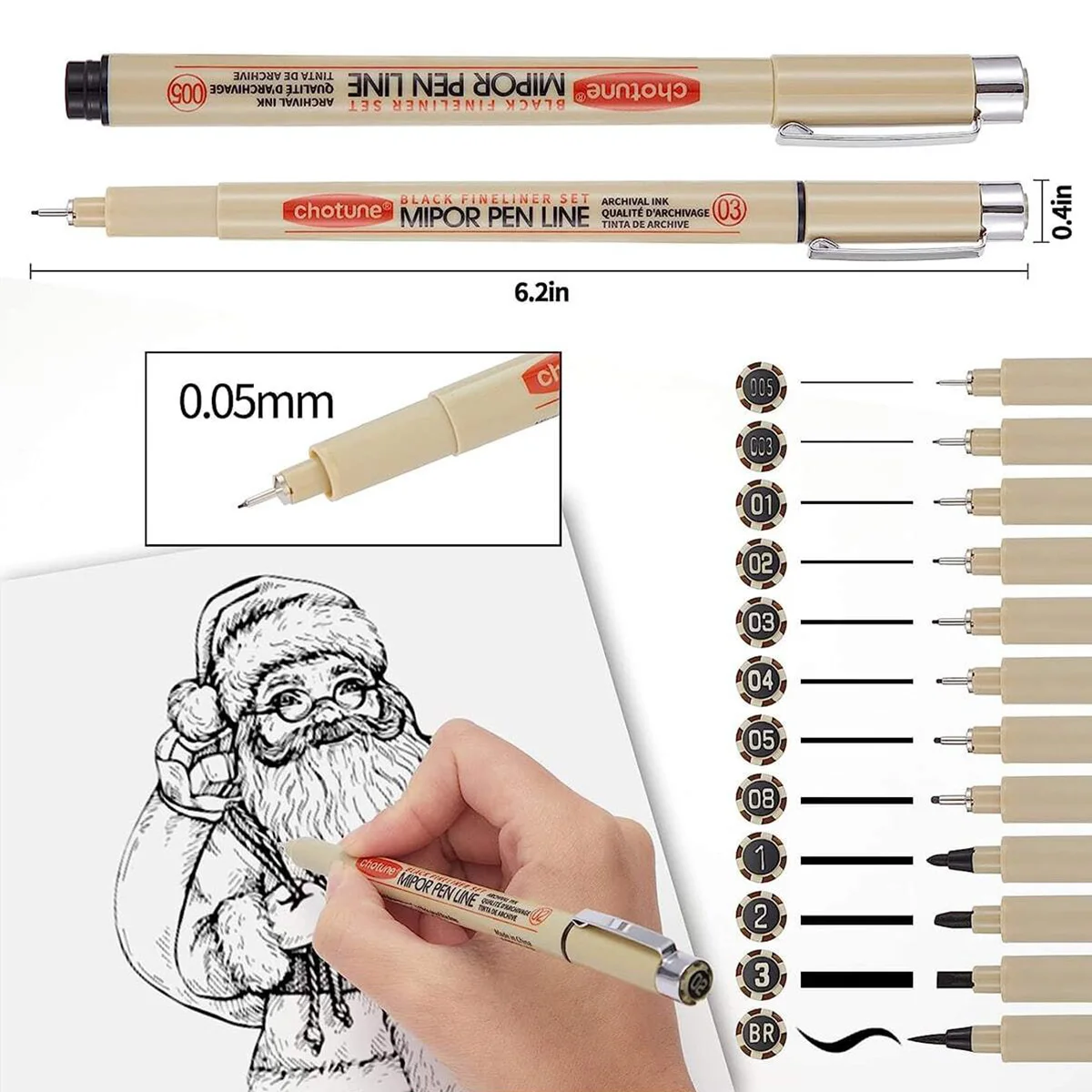 Rotuladores micropluma infantiles impermeables para niños - imagen 3