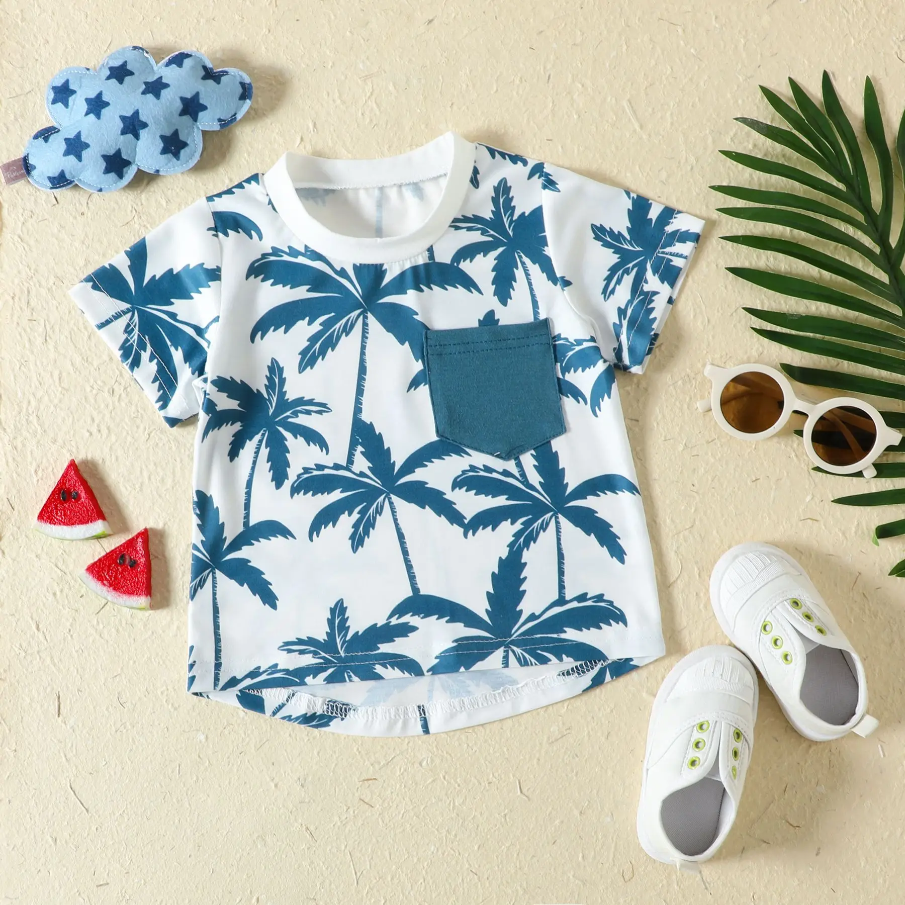 Conjunto de verano para recién nacido: camiseta y pantalón corto - imagen 2