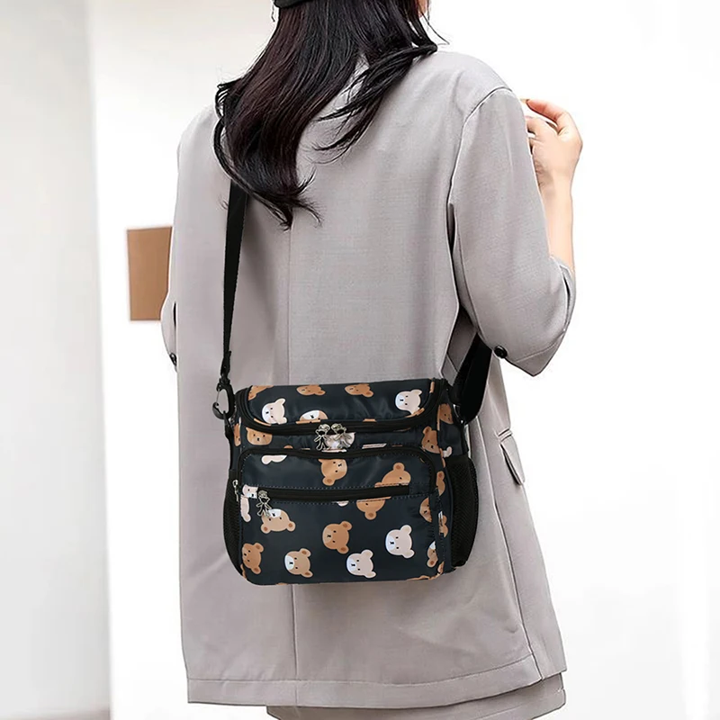 Bolso bandolera bebé para pañales con múltiples bolsillos organizador