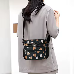 Bolso bandolera bebé para pañales con múltiples bolsillos organizador