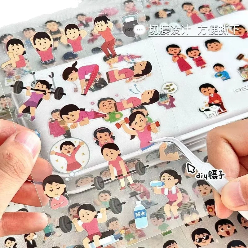 Pegatinas japonesas transparentes de alta calidad
