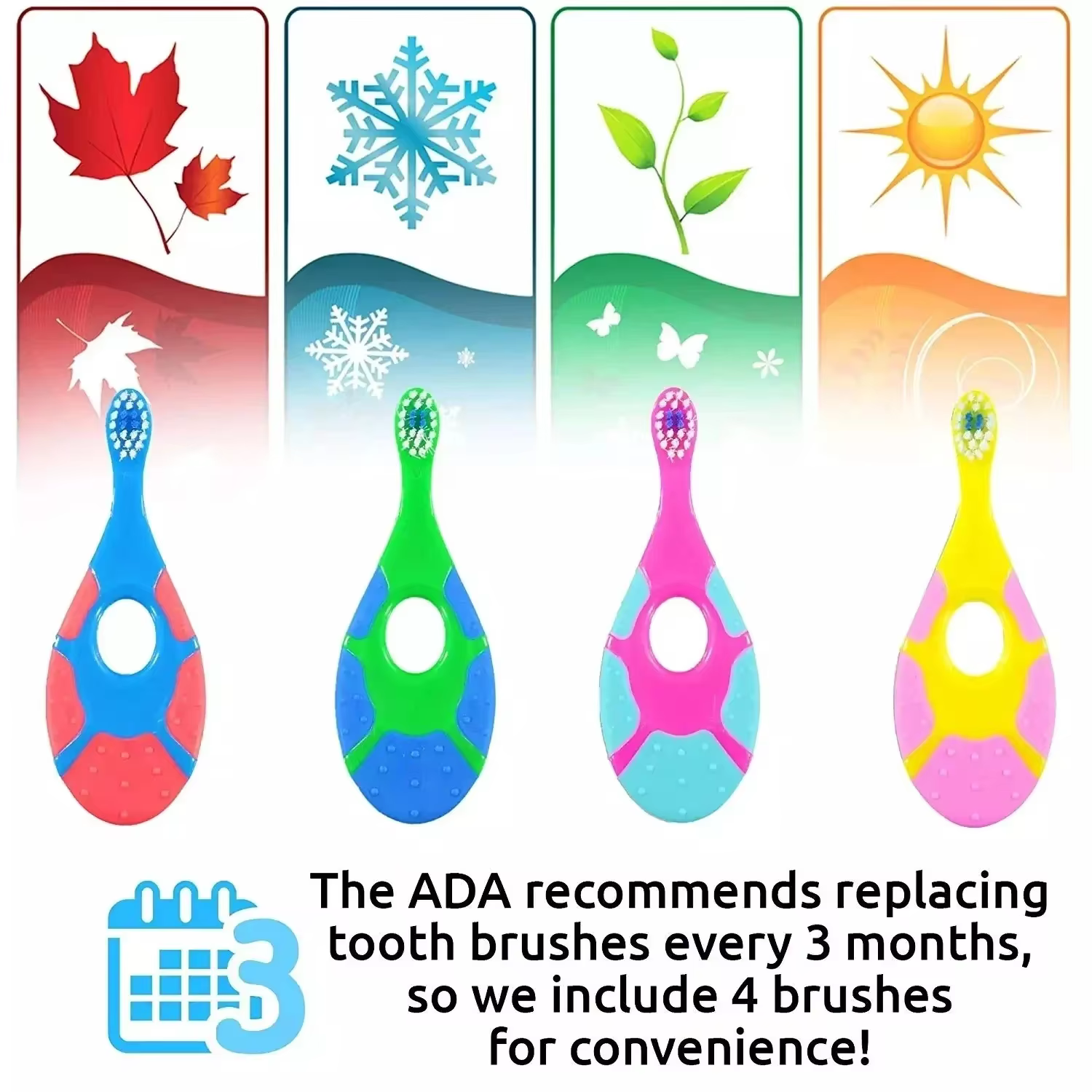 Cepillos de dientes infantiles cerdas suaves sin BPA para niños - imagen 5