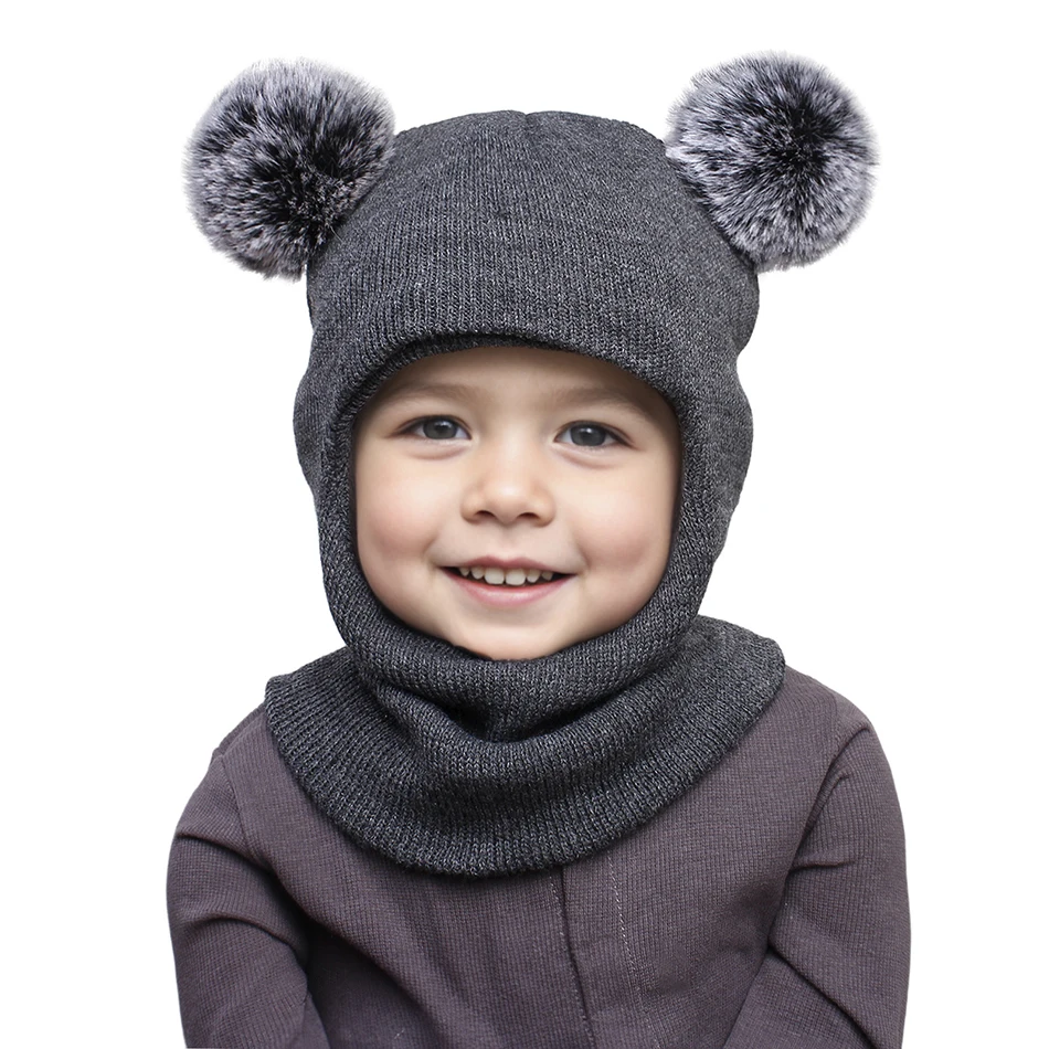 Jersey de punto cálido para bebé unisex con gorro y orejeras - imagen 4
