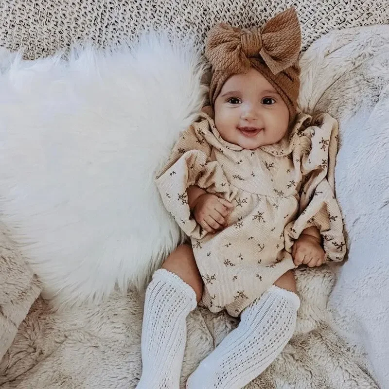 Gorro turbante para bebé recién nacido con lazo suave y elástico - imagen 4