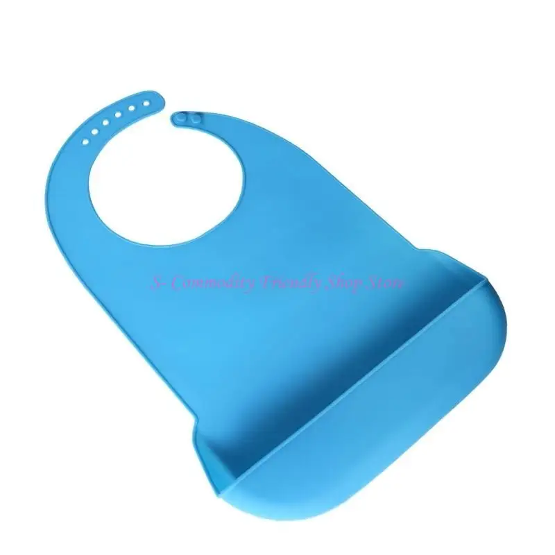 Babero para eructar de silicona suave impermeable, uso adulto - imagen 5