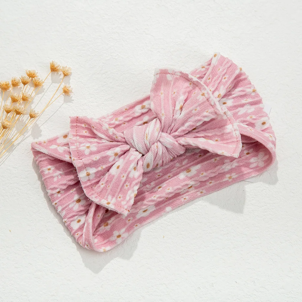 Diademas con lazo elástico para bebé – Turbante nailon suave - imagen 4