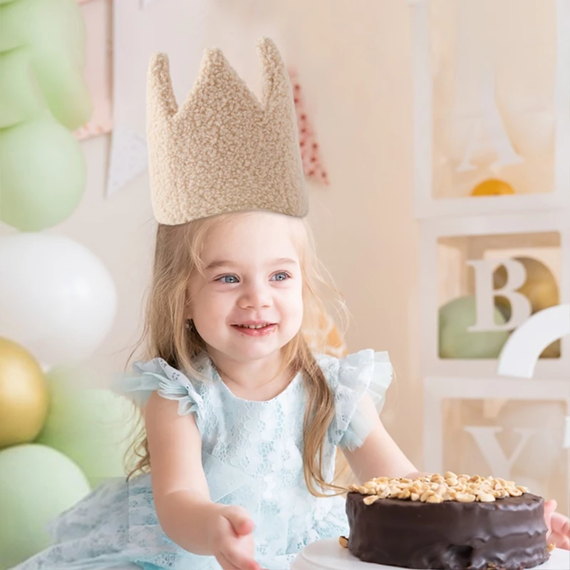 Diadema de corona de dibujos animados para bebé