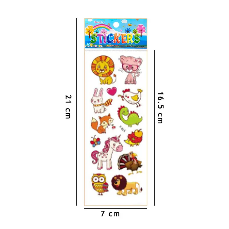 Pegatinas decorativas 3D con animales para habitación infantil - imagen 2