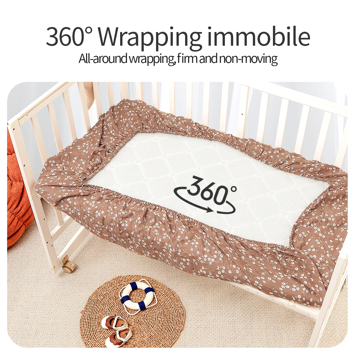 Kangobaby sábana bajera suave de bambú y algodón para cuna bebé - imagen 2