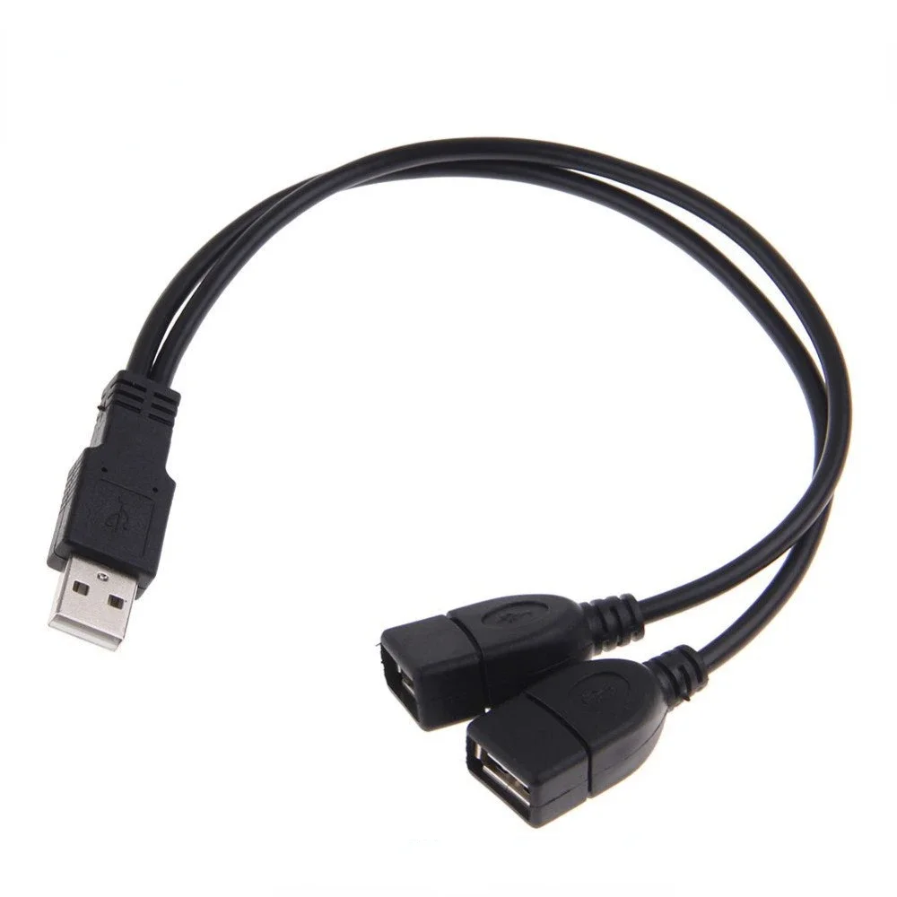Cable USB 2.0 con divisor dual para datos y carga