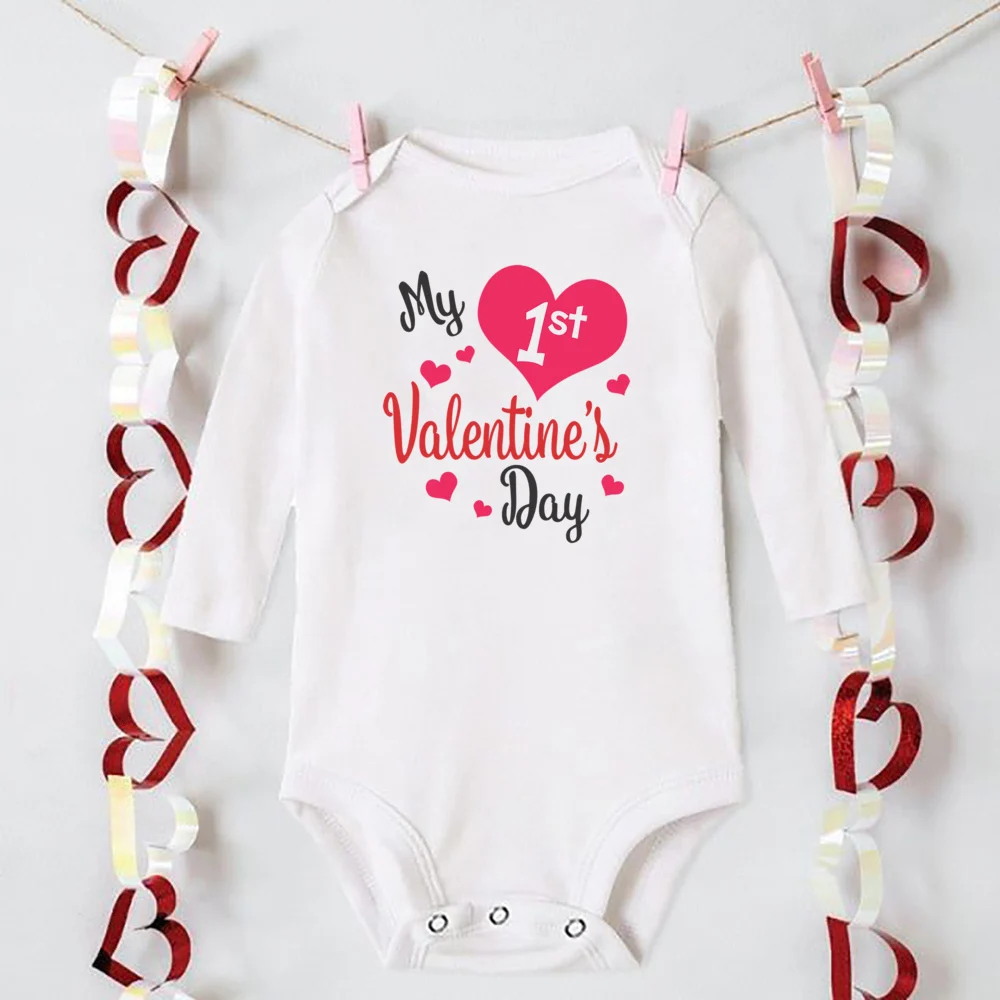 Body San Valentín para bebé – Estampado festivo de manga larga - imagen 3