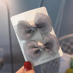 Pinzas mariposa perladas para el pelo de niñas – Horquillas de tela