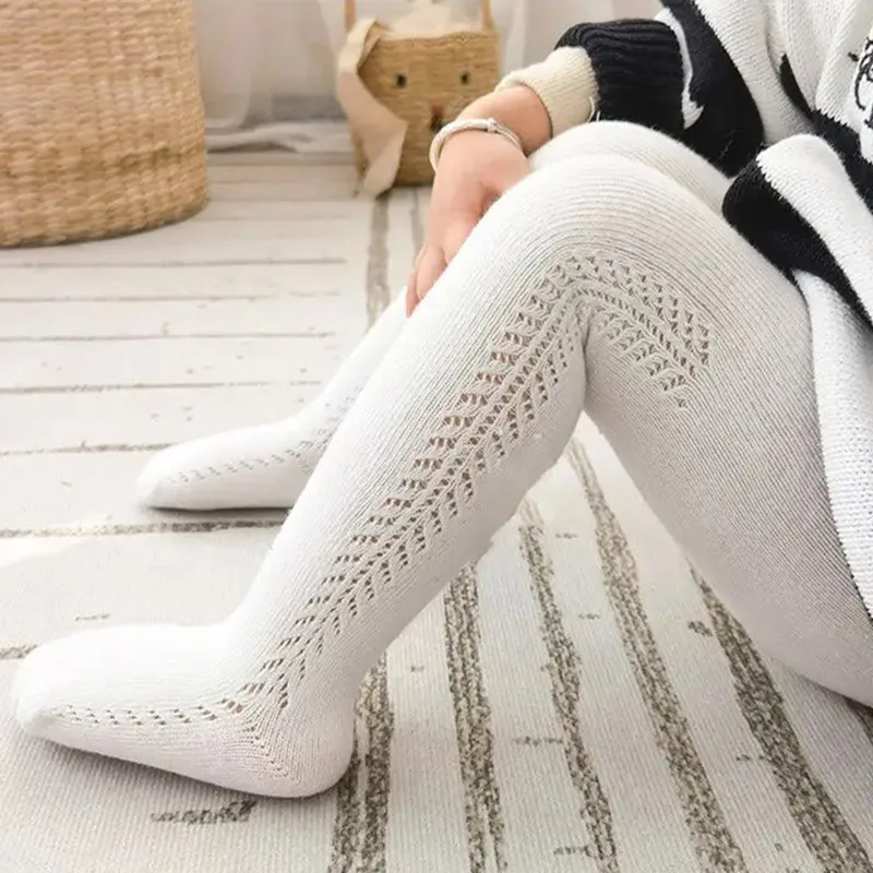 Mallas acanaladas de algodón para bebé y niña - imagen 3