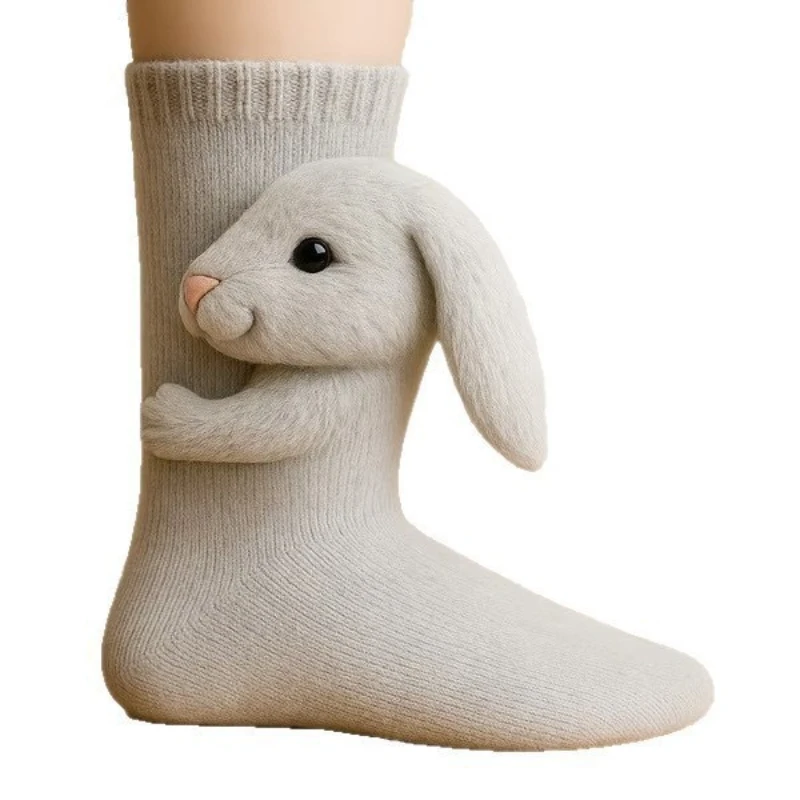 Calcetines de animales 3D cálidos para otoño e invierno - imagen 4