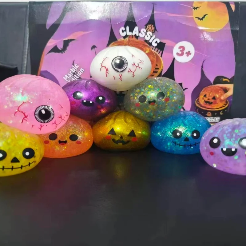 Juguete antiestrés sensorial de Halloween con forma de dumpling
