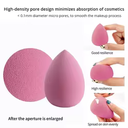 Esponja de belleza con forma de huevo para base y polvo de maquillaje