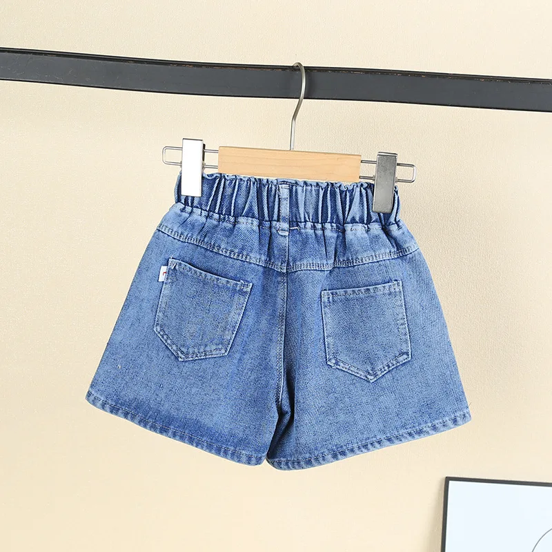 MILANCEL pantalones cortos de verano vaqueros con lazo floral - imagen 2