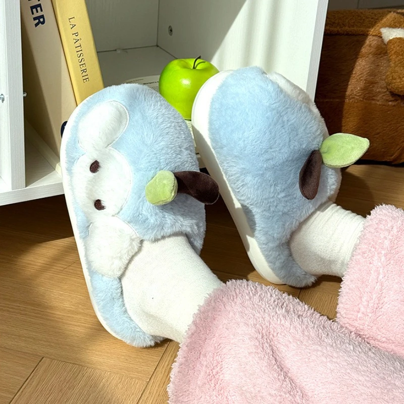 Zapatillas de casa de felpa con diseño de fruta para mujer - imagen 5