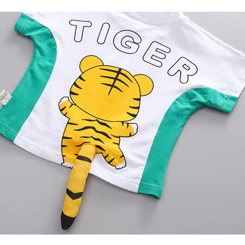 Conjunto veraniego para niña: camiseta y pantalón corto de algodón - imagen 4