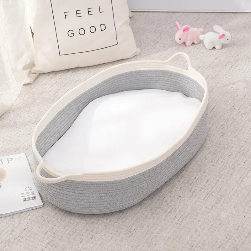 Cesta moisés de algodón natural para bebé recién nacido - imagen 5