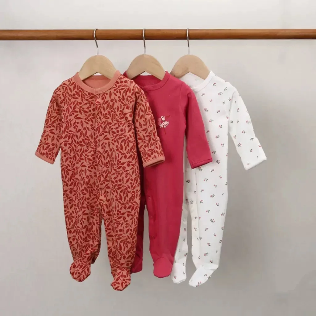 Mameluco de algodón suave con cremallera para dormir, bebé