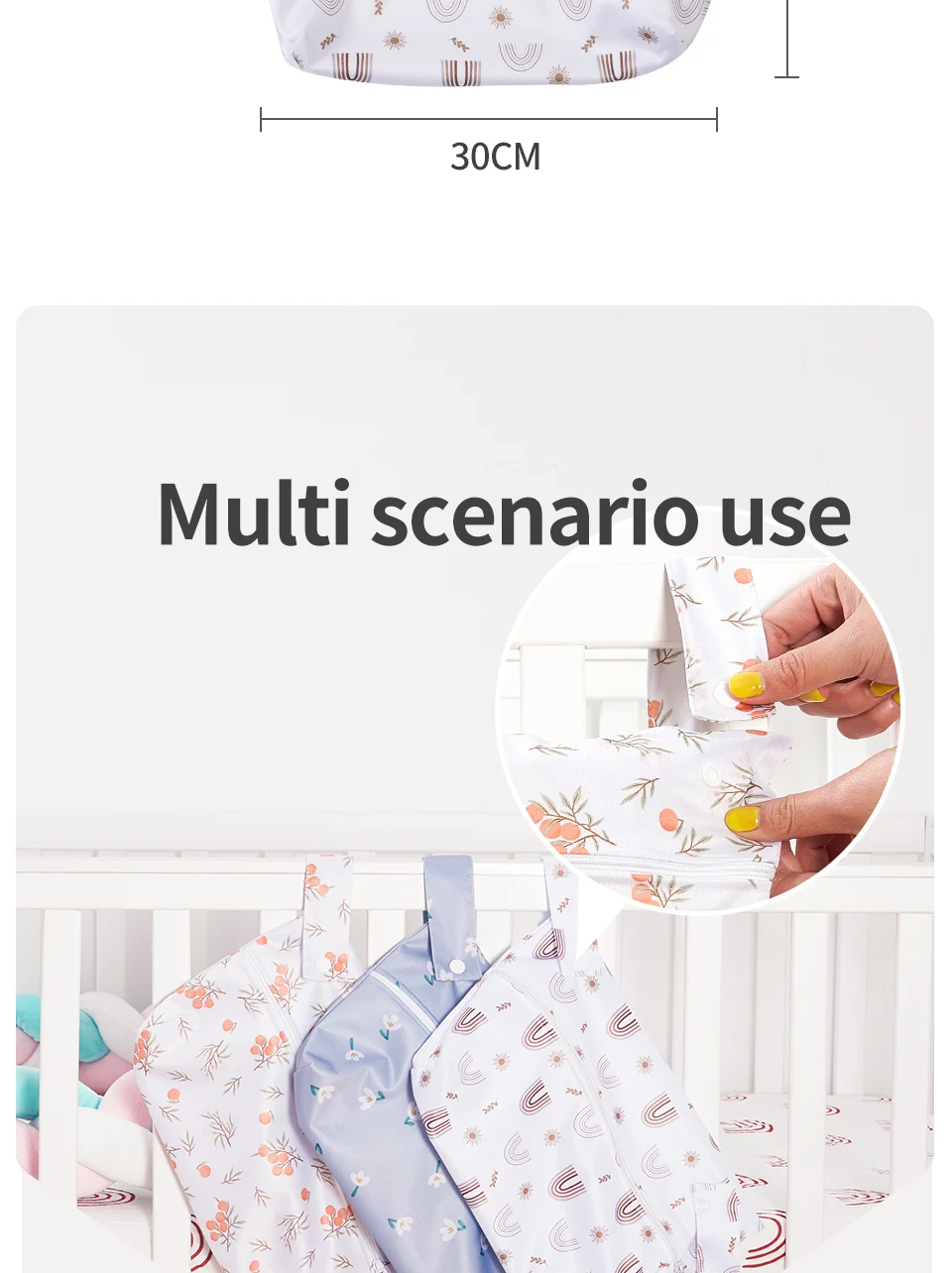 Diseño con patrón infantil y material impermeable