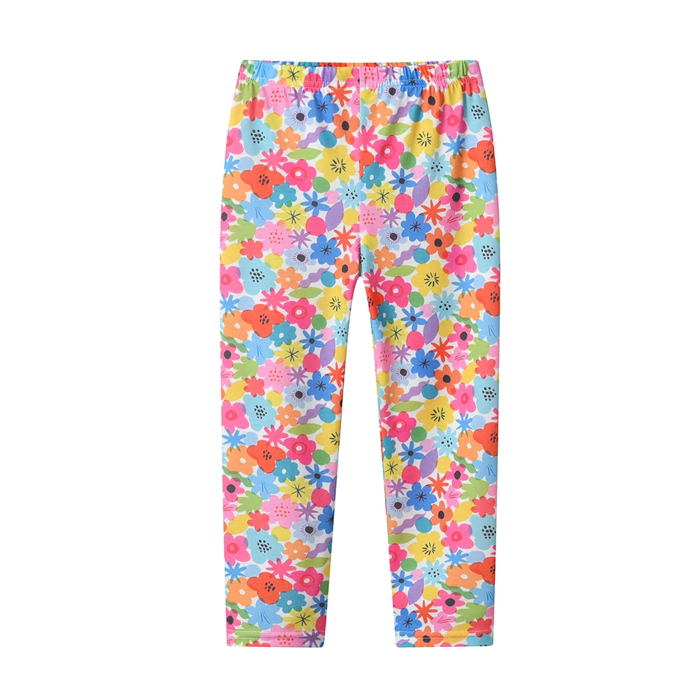 DXTON Conjunto pijama infantil con camiseta de manga y pantalón floral