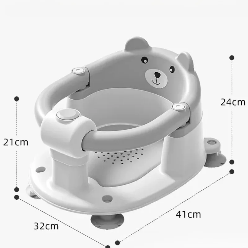 Silla de baño infantil antideslizante para ducha y bañera bebé - imagen 4