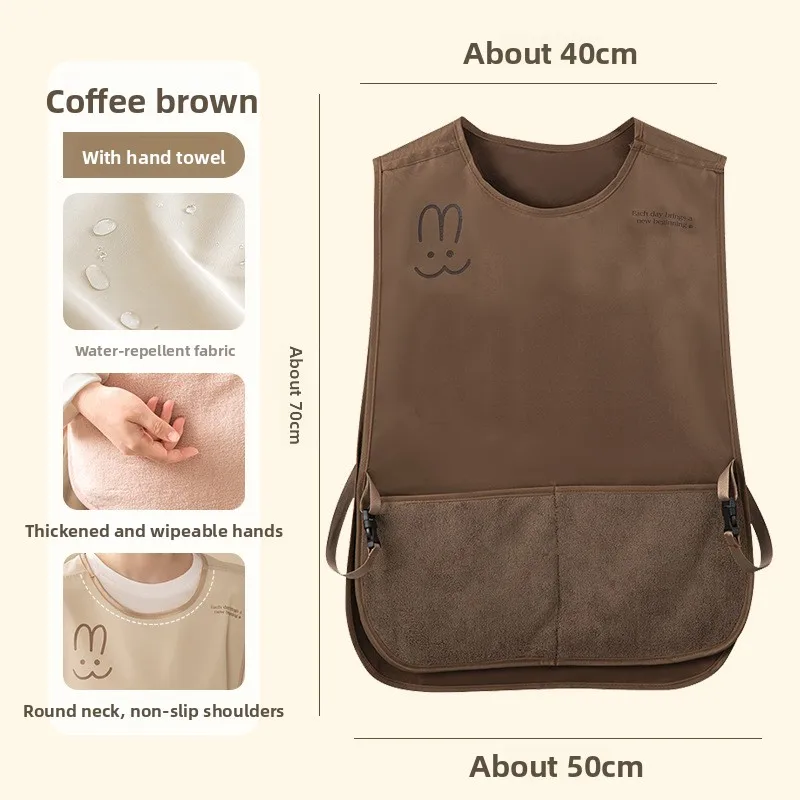 Delantal impermeable para cocina con estilo chaleco sin mangas