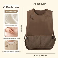 Delantal impermeable para cocina con estilo chaleco sin mangas