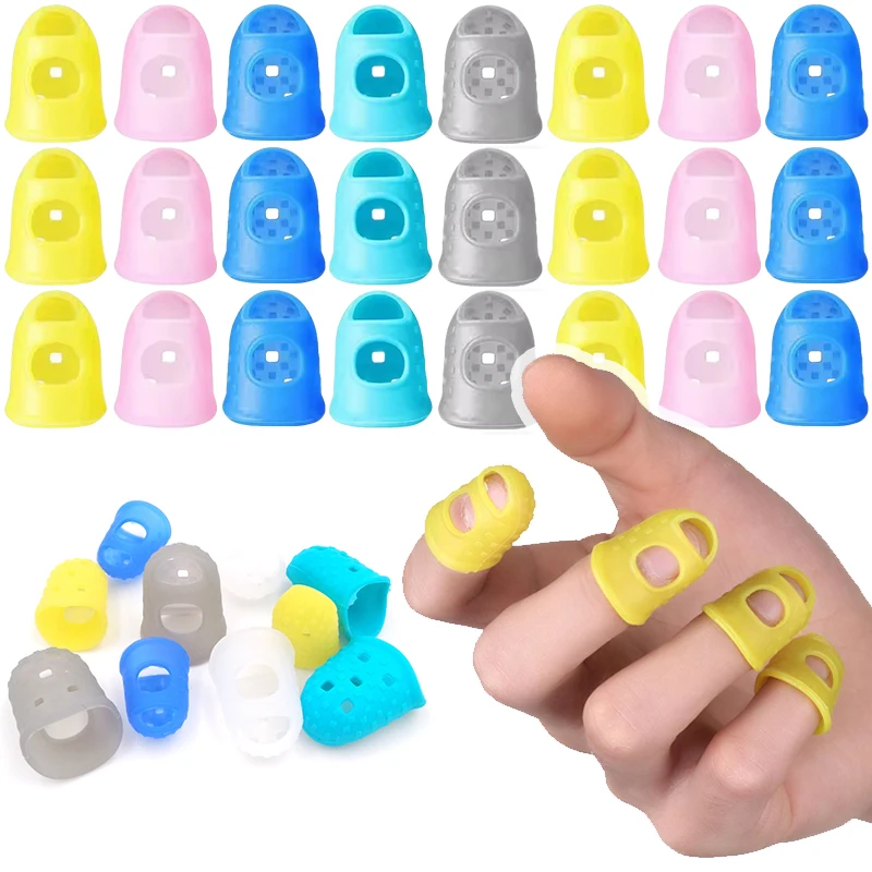 ZYF protectores de dedos para guitarra en silicona antideslizantes