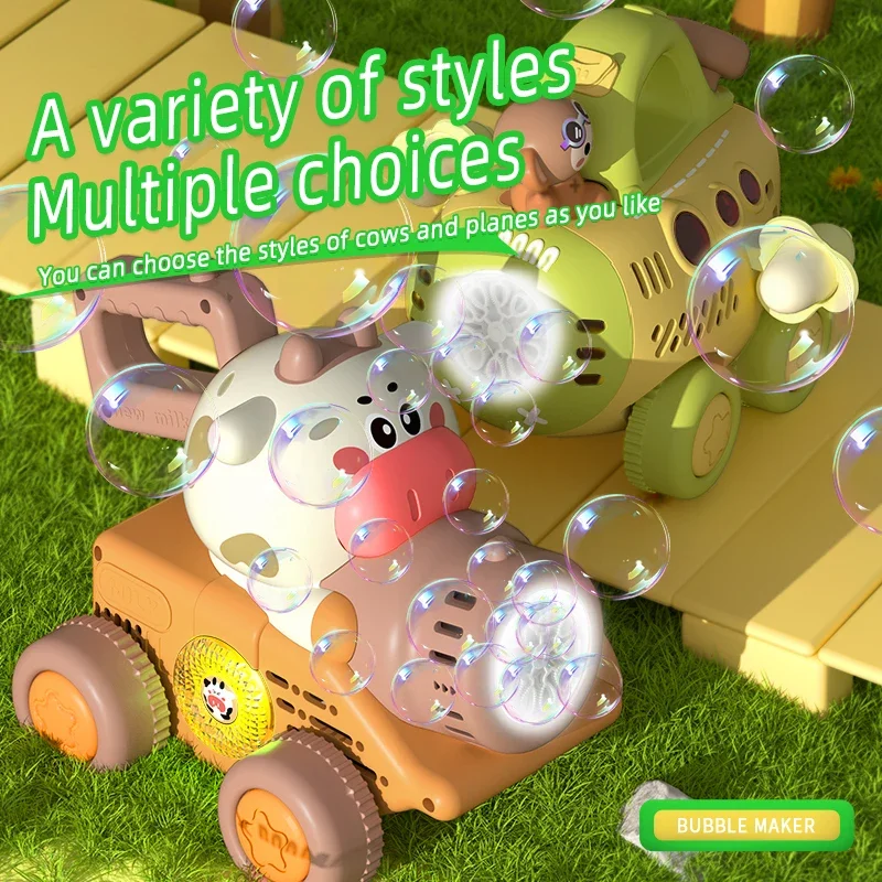 Máquina de burbujas con animal, luces y música para niños pequeños - imagen 5