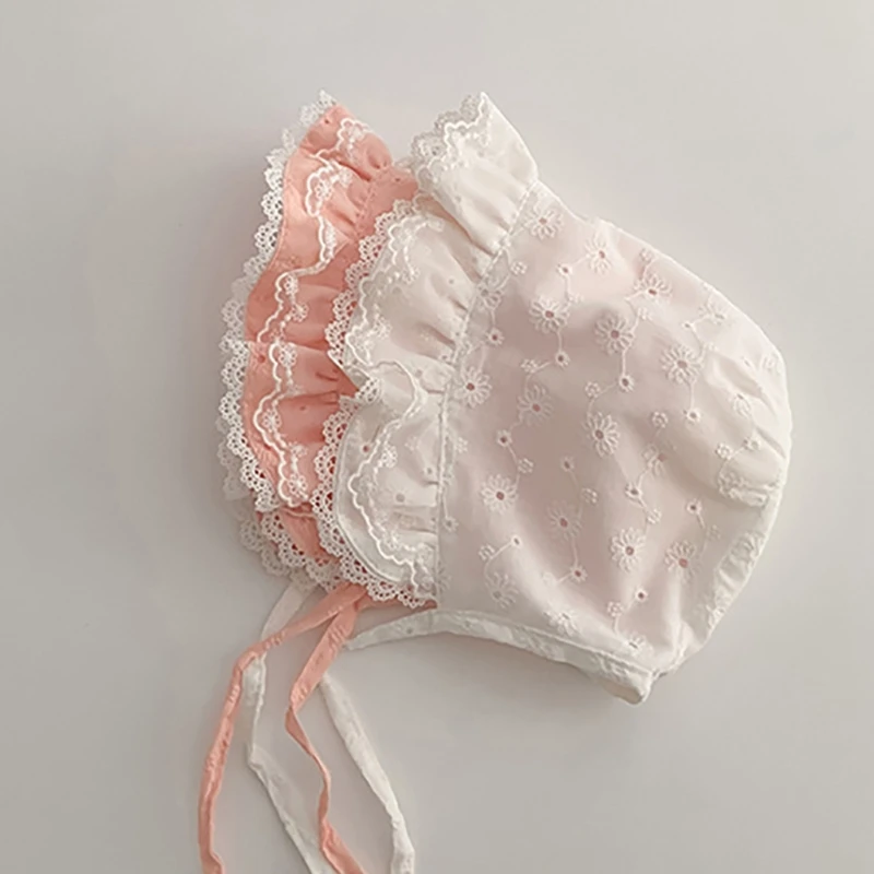 Sombrero sol floral de algodón para recién nacido niña