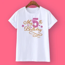 Camiseta verano niña manga corta - Tallas 1-12 años