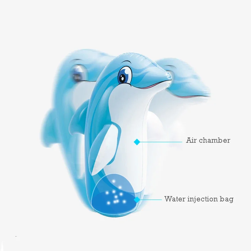 Saco de boxeo inflable para niños con soporte de dinosaurio - imagen 2