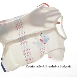 Body bebé recién nacido estampado cachorro manga corta transpirable