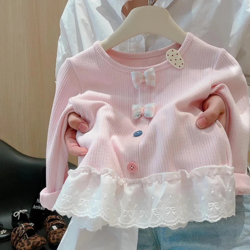 Camiseta manga larga algodón bebé niña - Top nivel A primavera - imagen 2