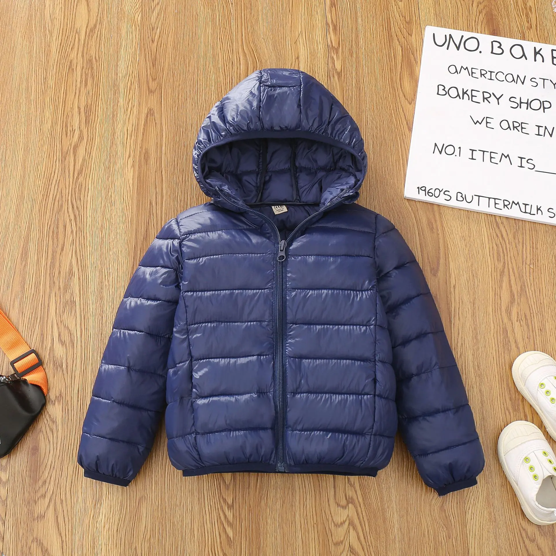 Chaqueta infantil con capucha unisex para otoño e invierno - imagen 5