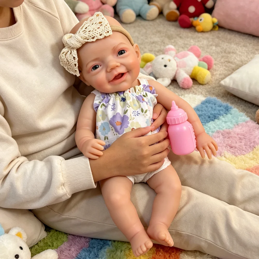 Muñeca bebé Reborn de silicona realista con cuerpo lavable - imagen 2
