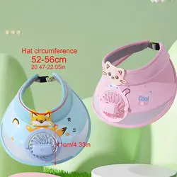 Gorra infantil con ventilador USB – Protección solar y frescura