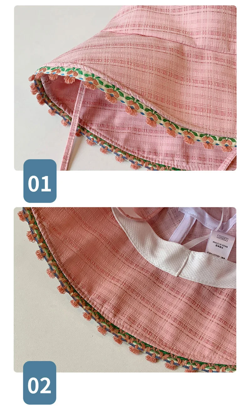 Sombrero de pescador con estética otoñal y flores