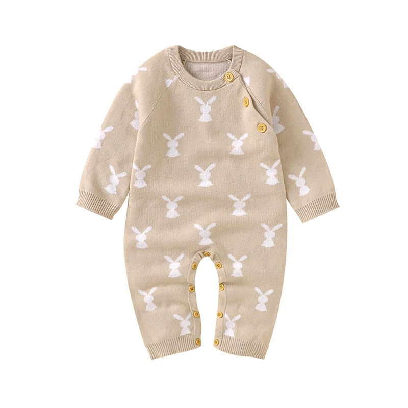 Pelele de algodón para bebé recién nacido – Manga larga con motivos de Pascua