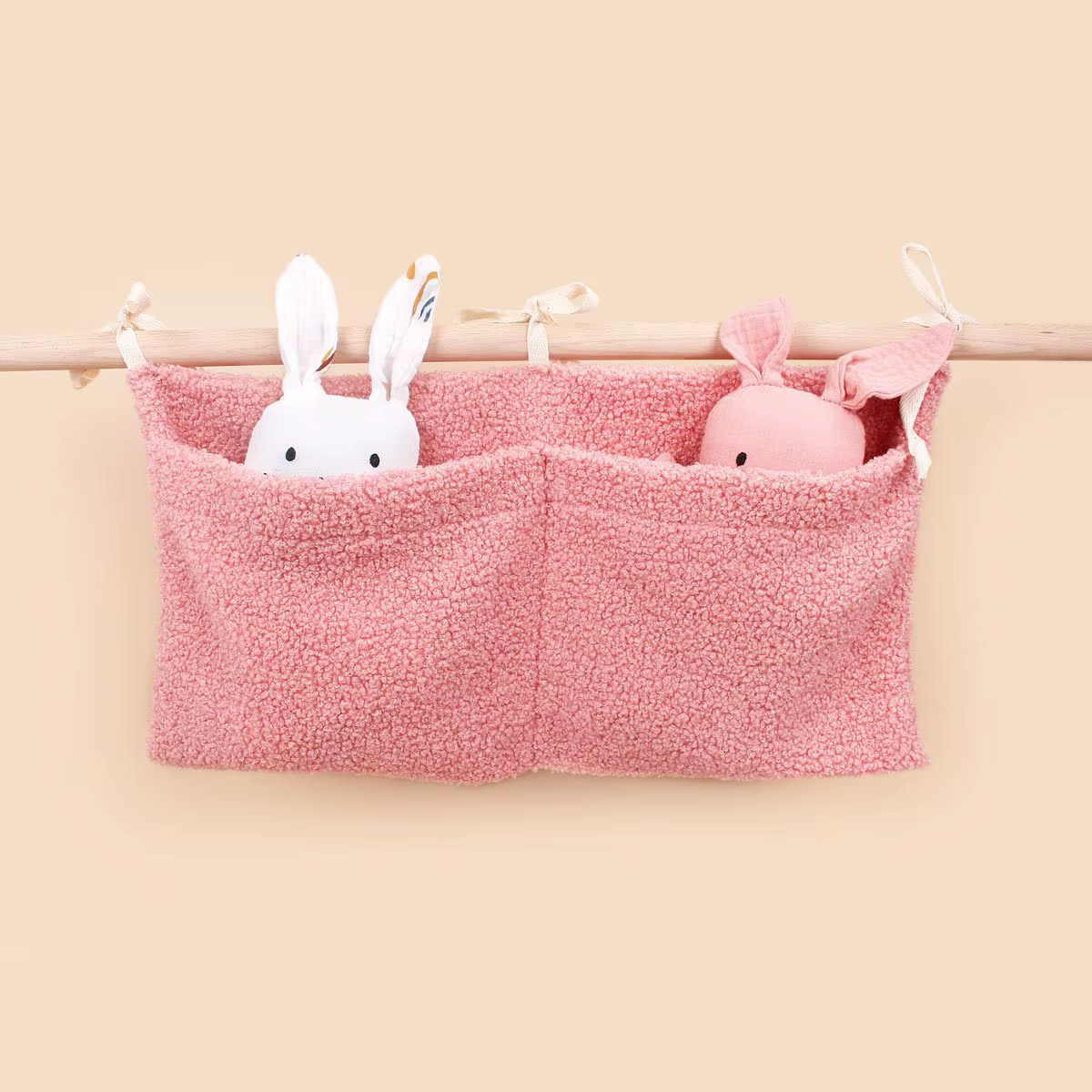 Bolsa de pañales terciopelo para bebé – Organizadora multifuncional - imagen 5