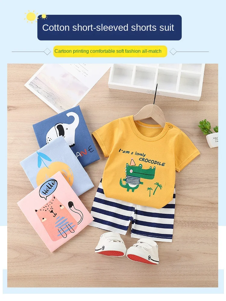 Vista del conjunto infantil con pantalón corto a juego