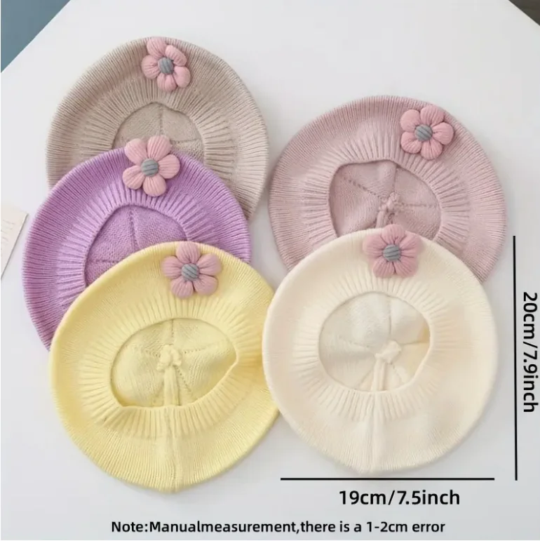 Gorro bebé de pintor ligero elástico para otoño e invierno