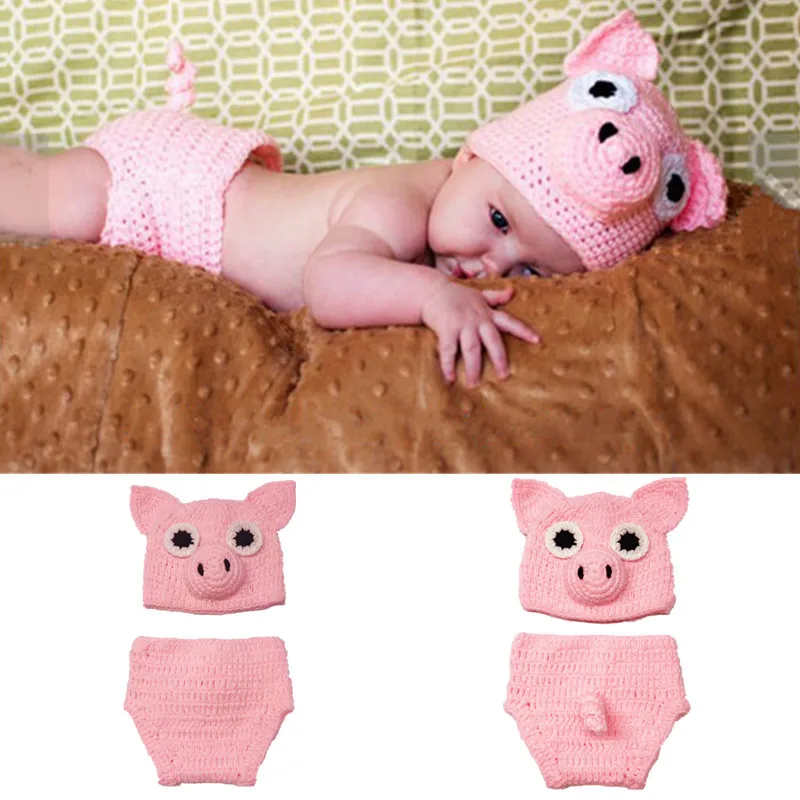 Traje temático de cerdito para bebé recién nacido